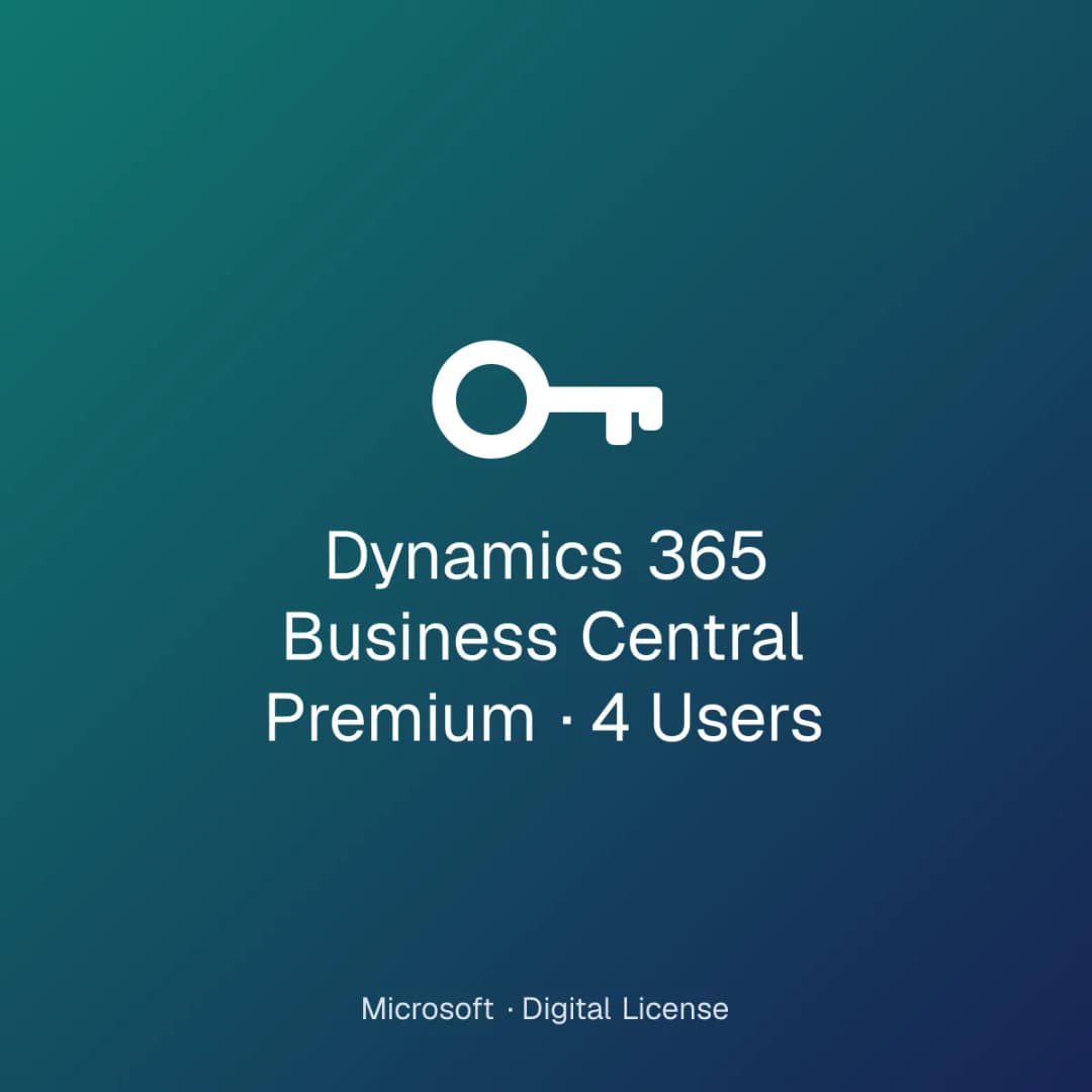 Dynamics 365 Business Central Premium – 4 Users license
