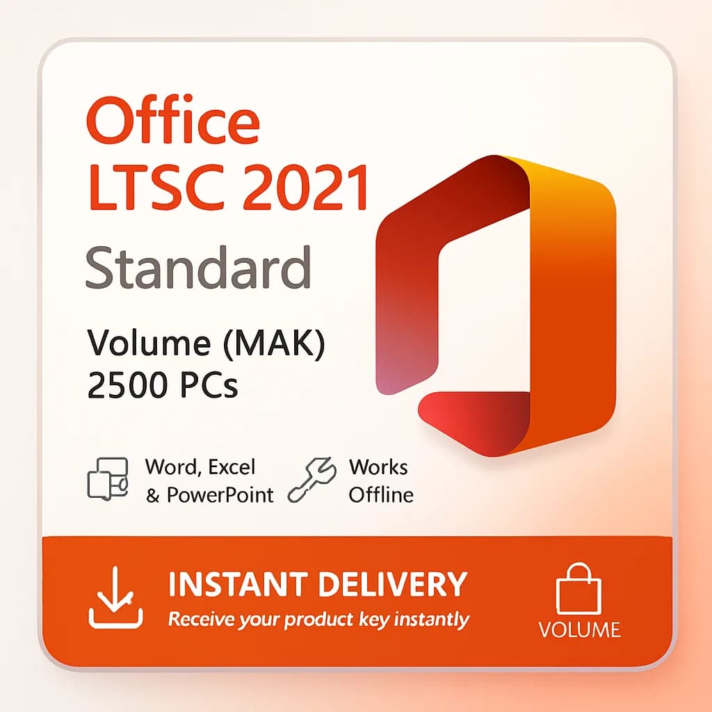 Office LTSC Standard 2021 MAK – 2500 PCs license key