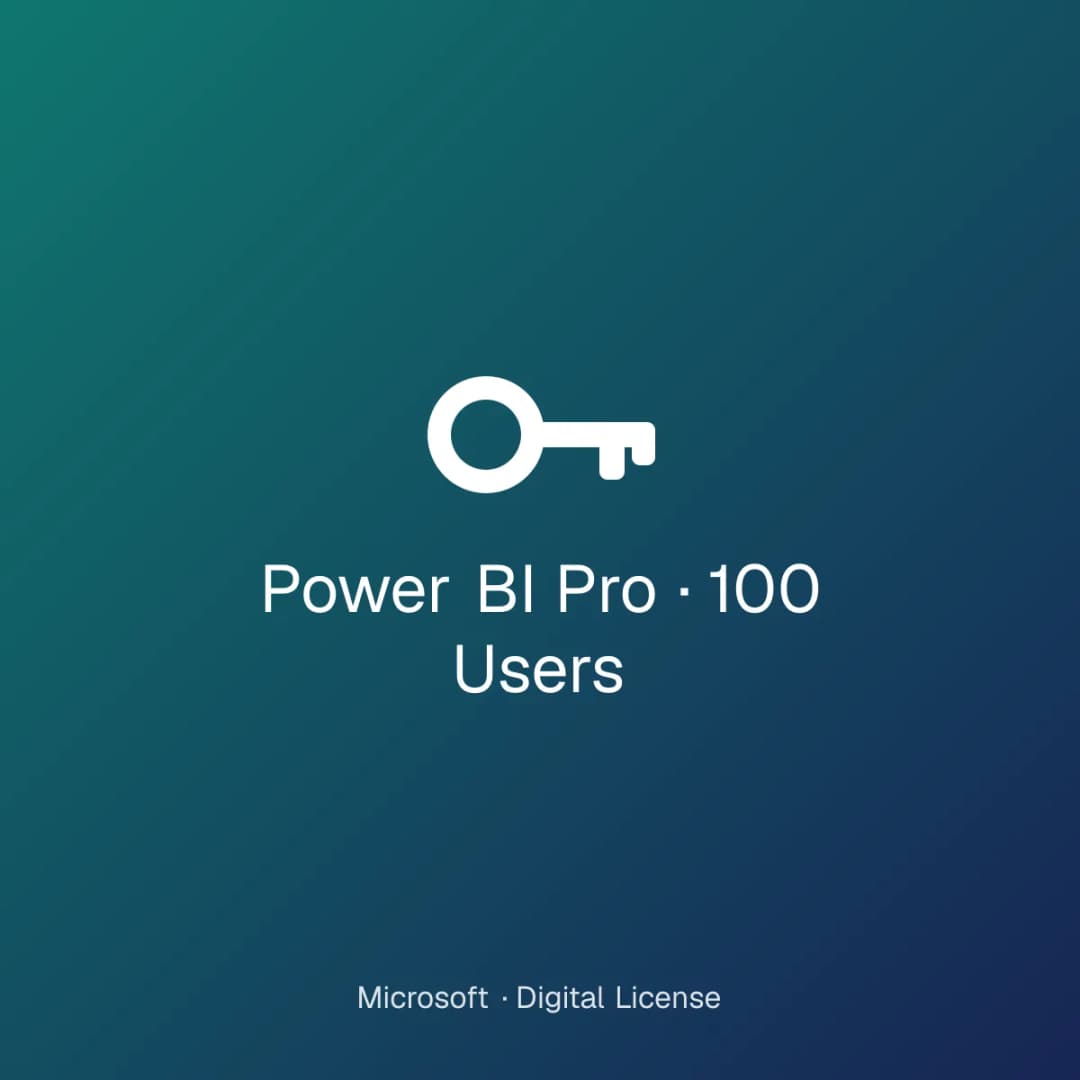 Power BI Pro – 100 Users license