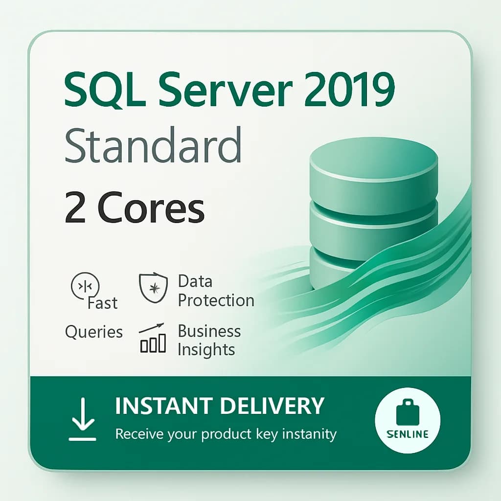 SQL Server 2019 Standard – 2 Core license key