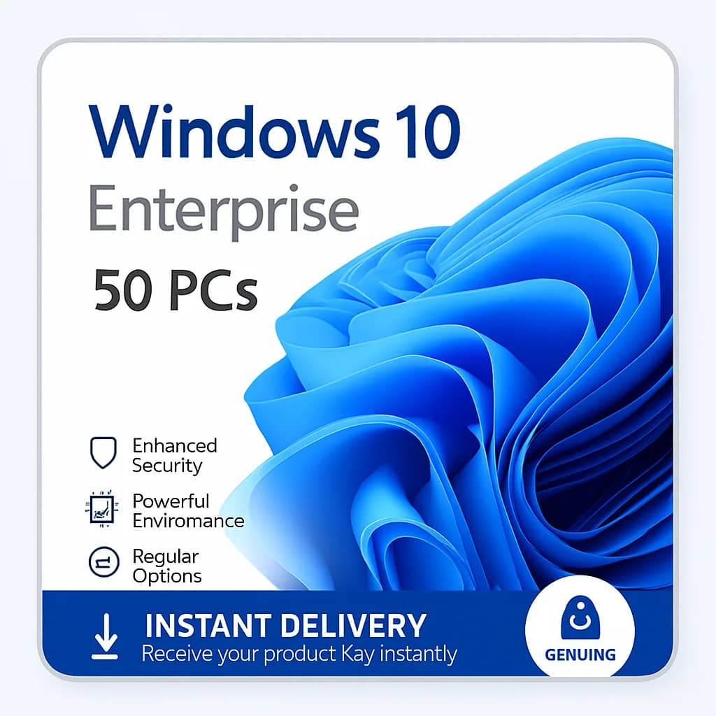 Windows 10 Enterprise – 50 PCs license key