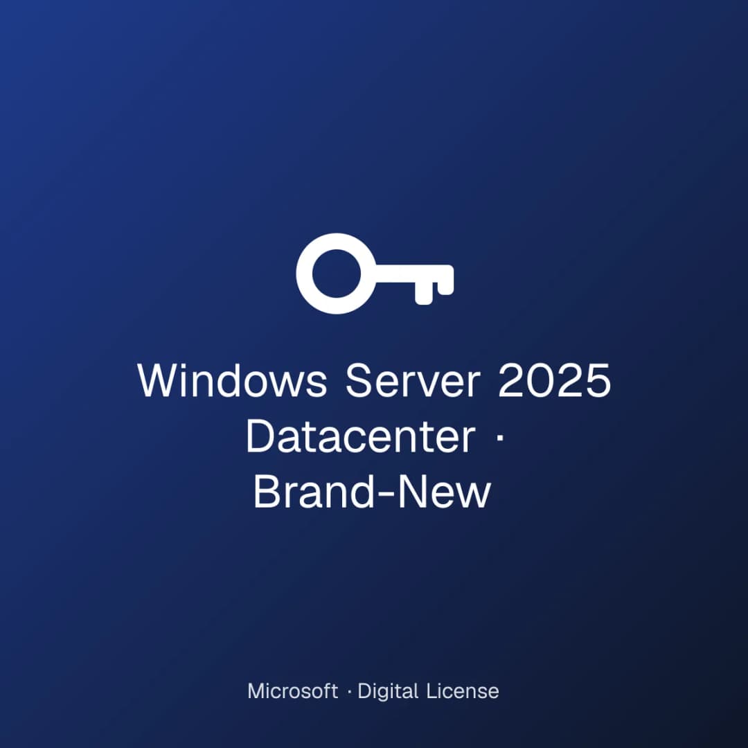 Windows Server 2025 Datacenter – Brand-New license