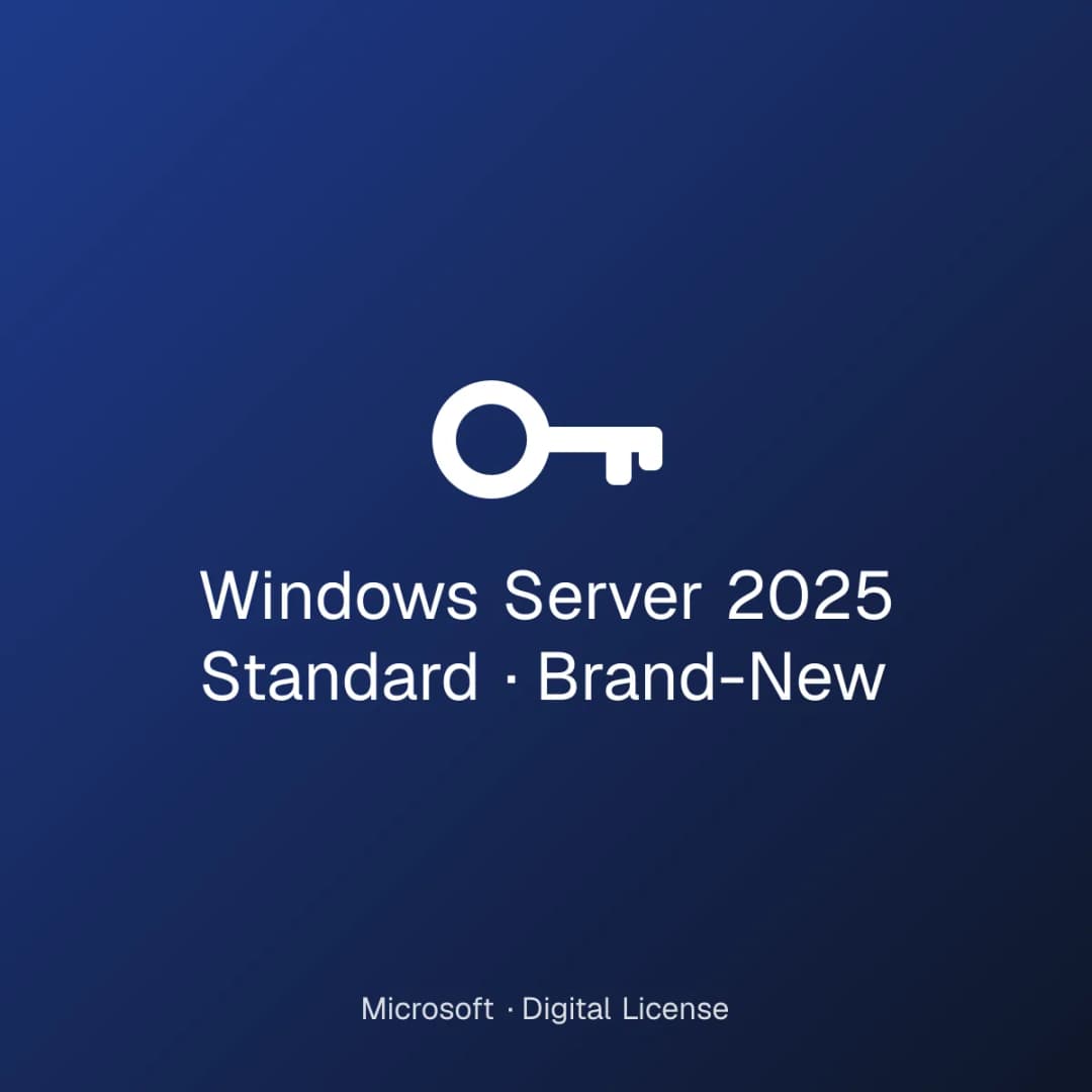 Windows Server 2025 Standard – Brand-New license