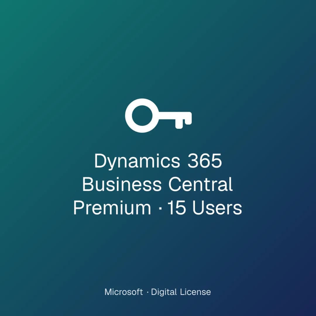 Dynamics 365 Business Central Premium – 15 Users license