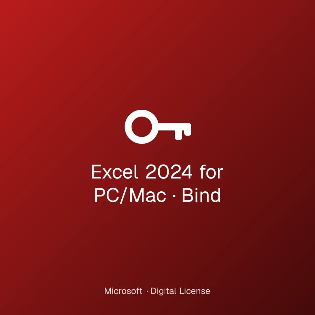 Excel 2024 for PC/Mac – Bind license