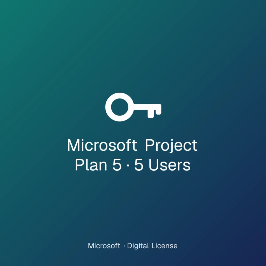 Microsoft Project Plan 5 – 5 Users license