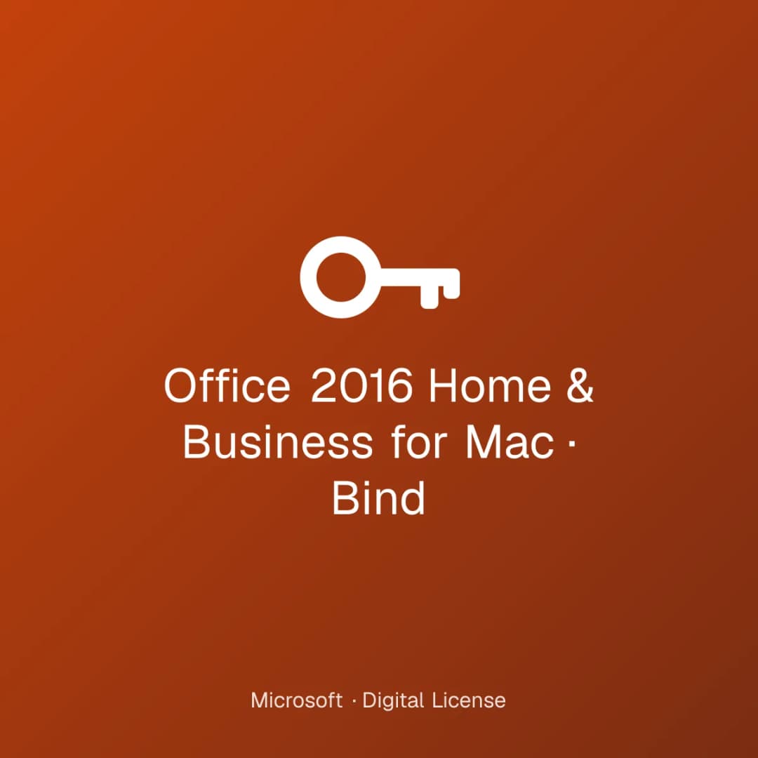 Office 2016 Home & Business for Mac – Bind license