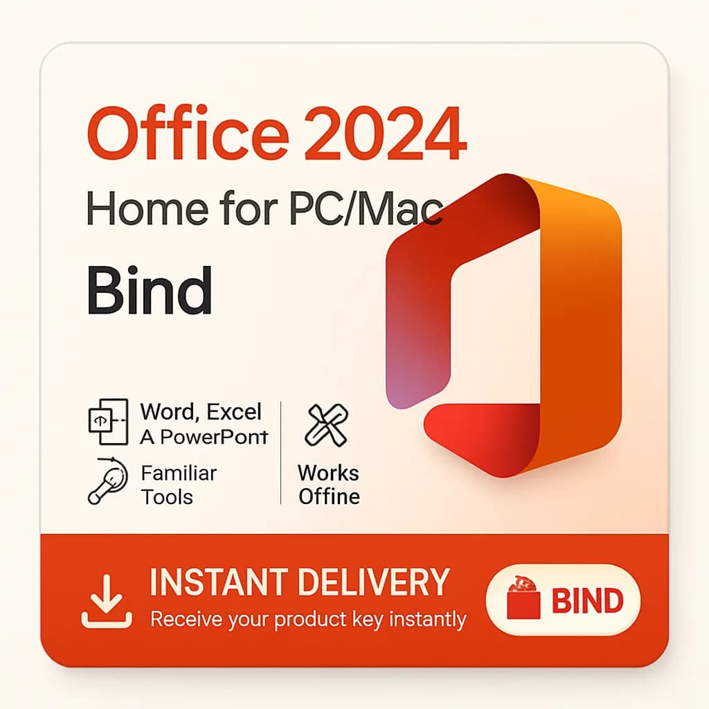 Office 2024 Home for PC/Mac – Bind license key