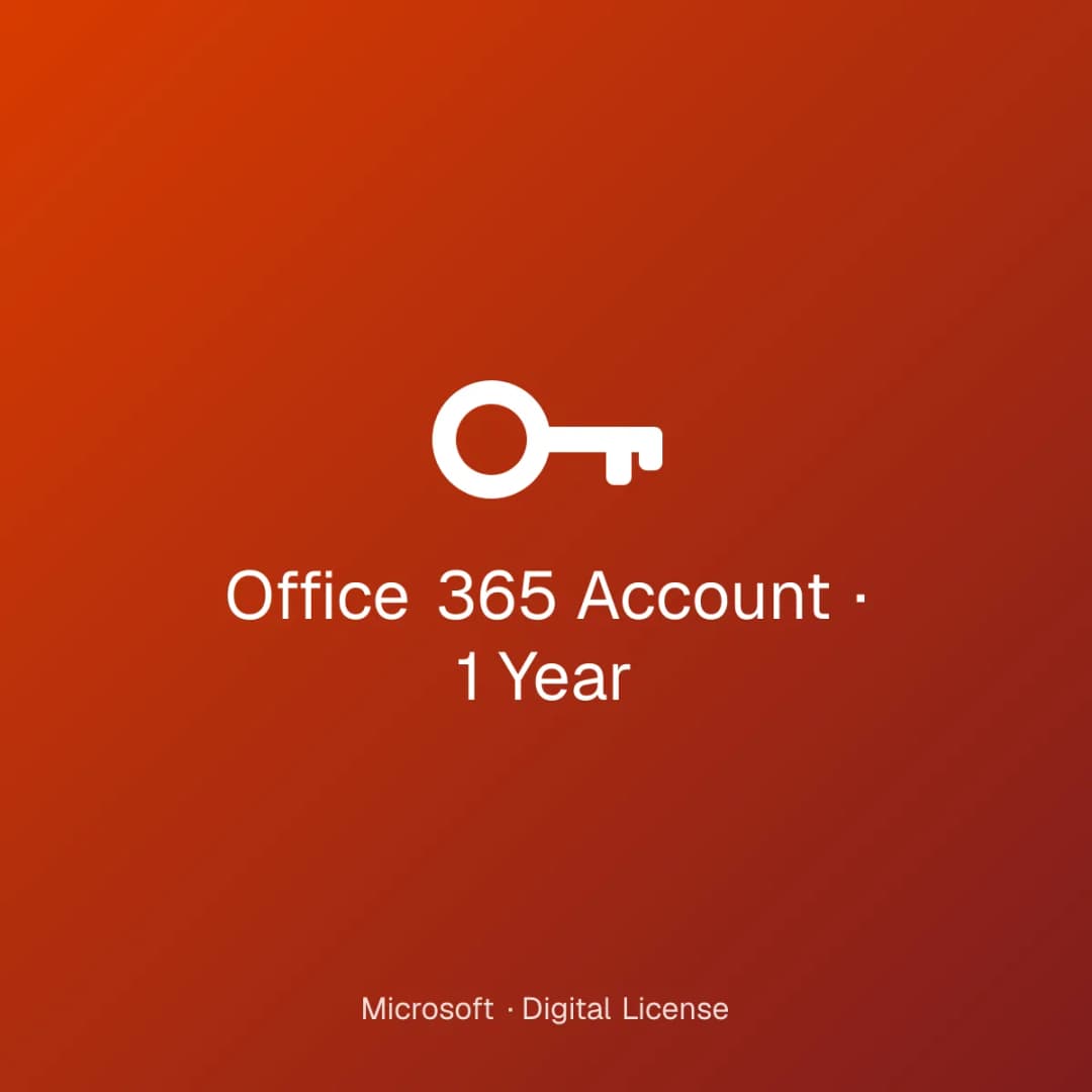 Office 365 Account – 1 Year license