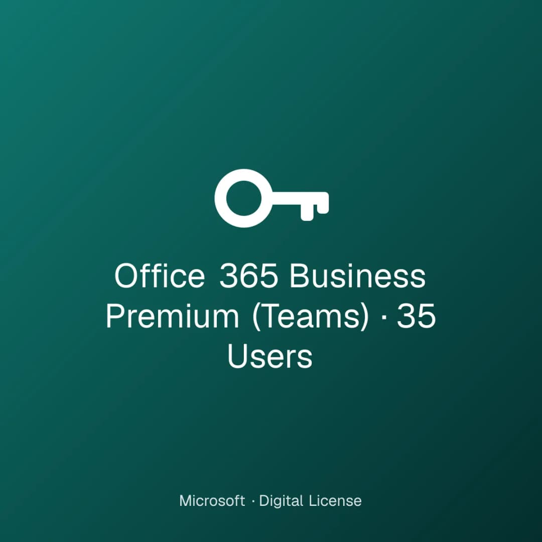 Office 365 Business Premium (Teams) – 35 Users license