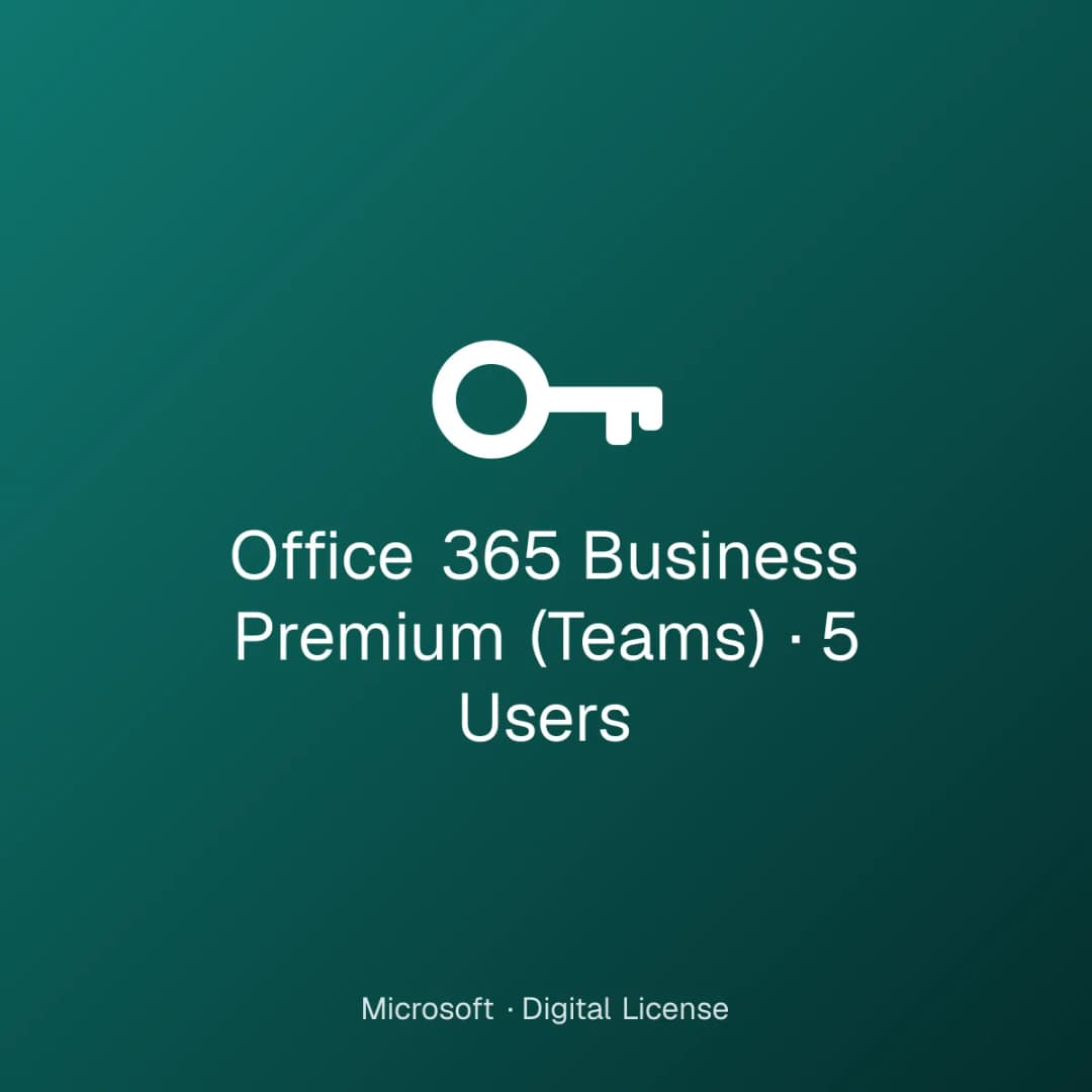 Office 365 Business Premium (Teams) – 5 Users license