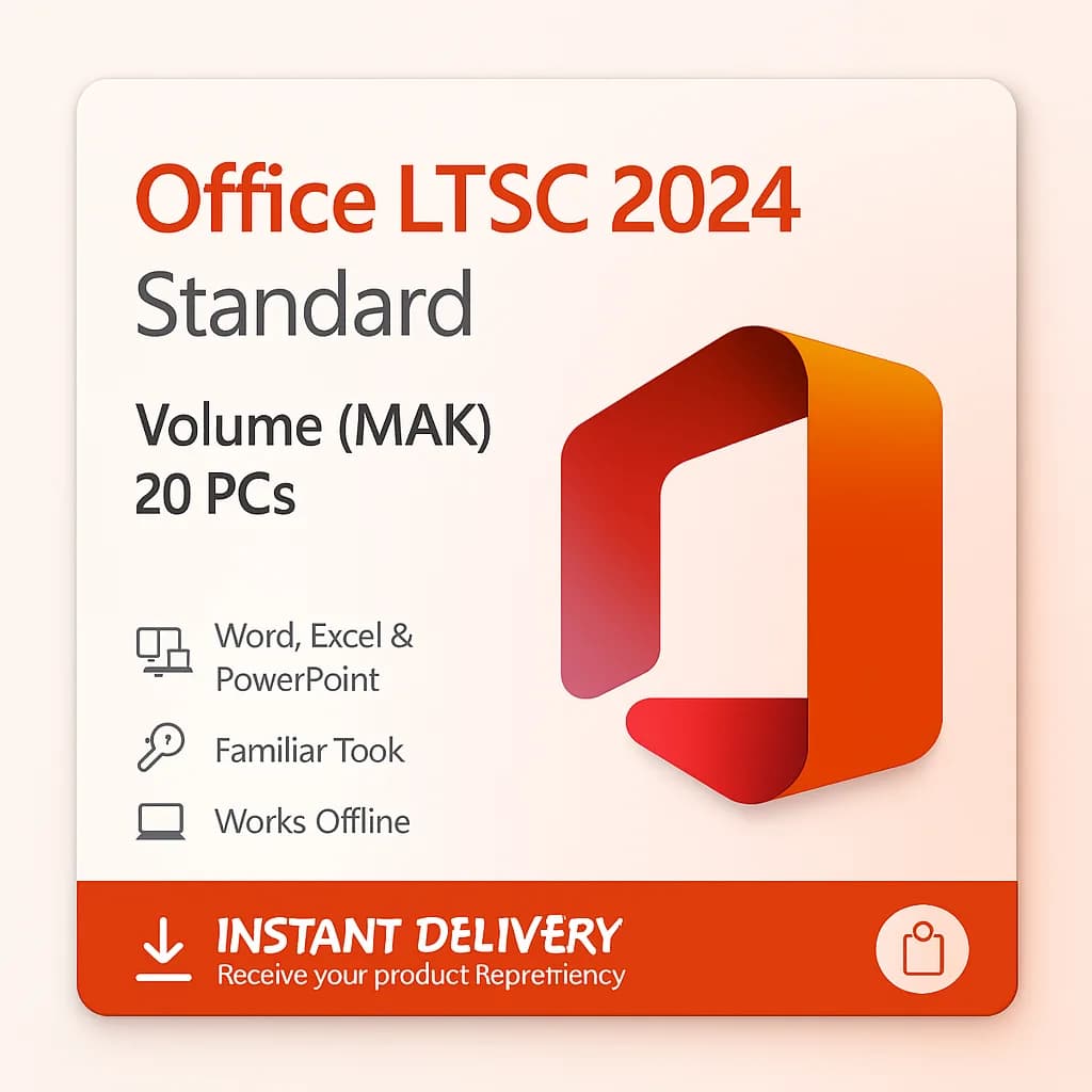 Office LTSC Standard 2024 MAK – 20 PCs license key