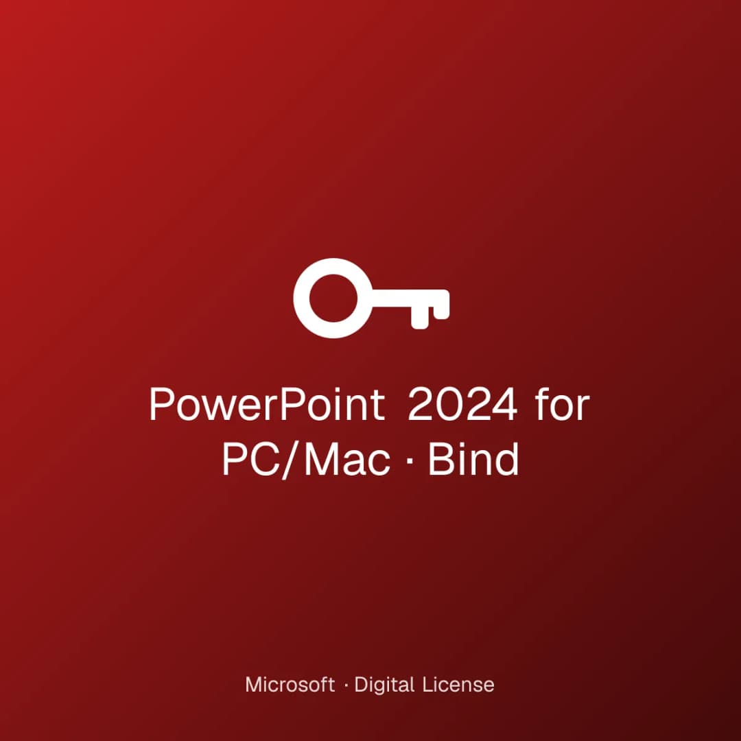 PowerPoint 2024 for PC/Mac – Bind license