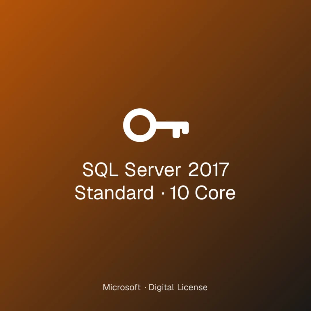 SQL Server 2017 Standard – 10 Core license