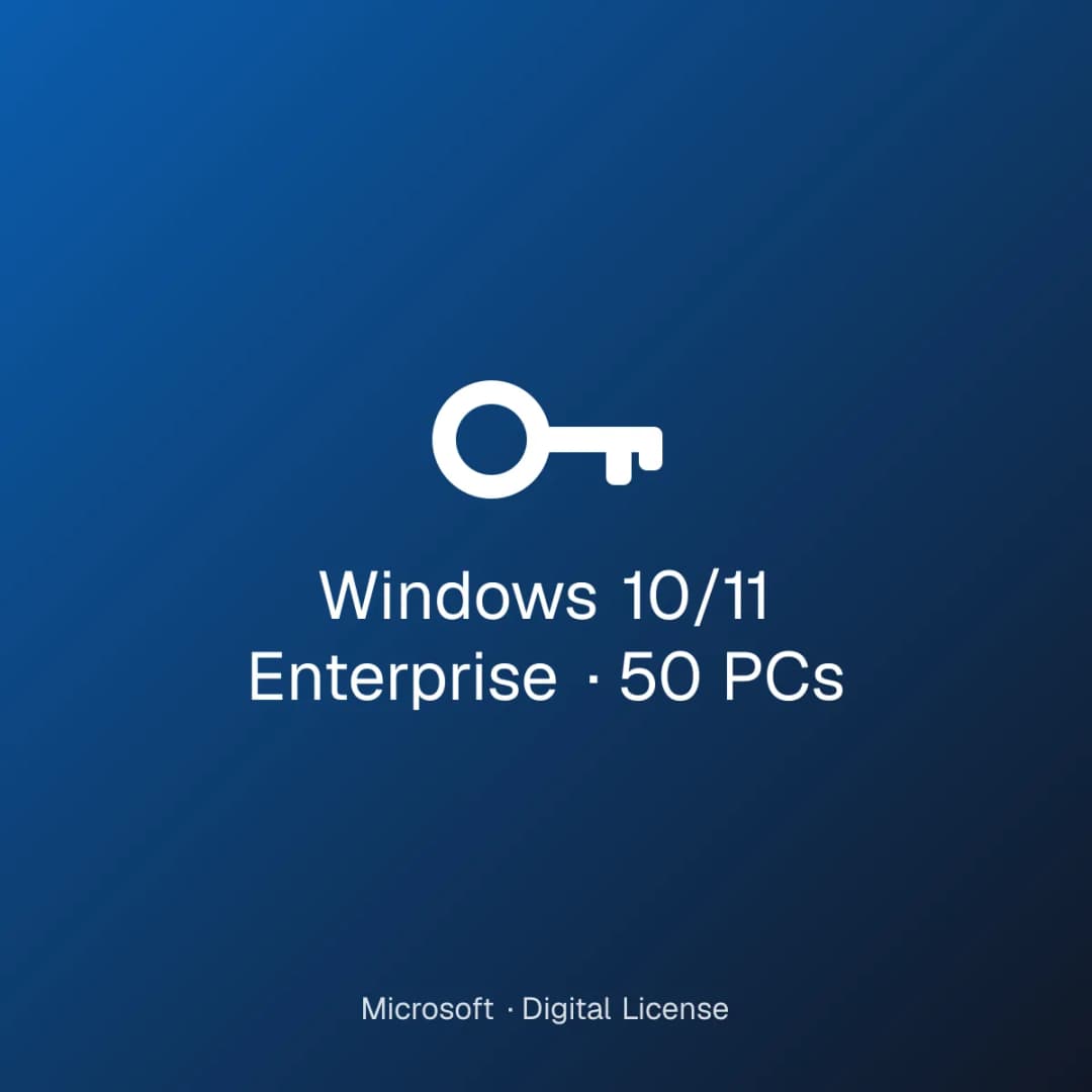 Windows 10/11 Enterprise – 50 PCs license