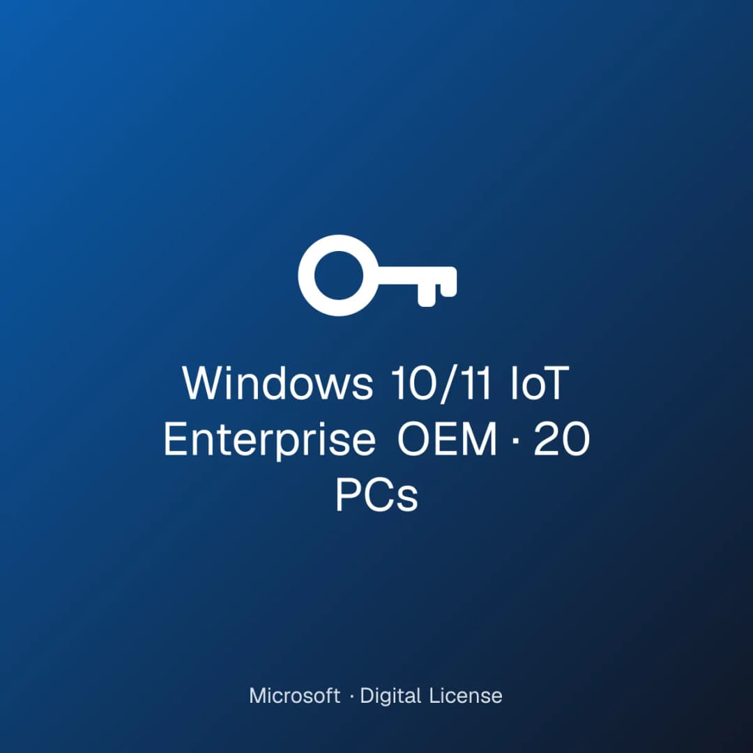 Windows 10/11 IoT Enterprise OEM – 20 PCs license
