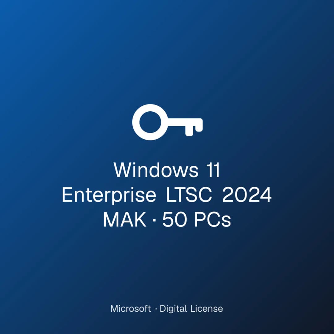 Windows 11 Enterprise LTSC 2024 MAK – 50 PCs license