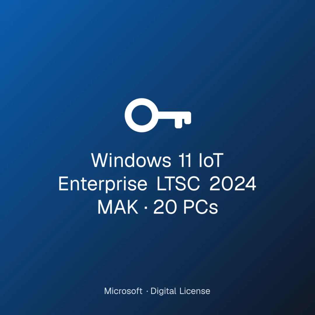 Windows 11 IoT Enterprise LTSC 2024 MAK – 20 PCs license