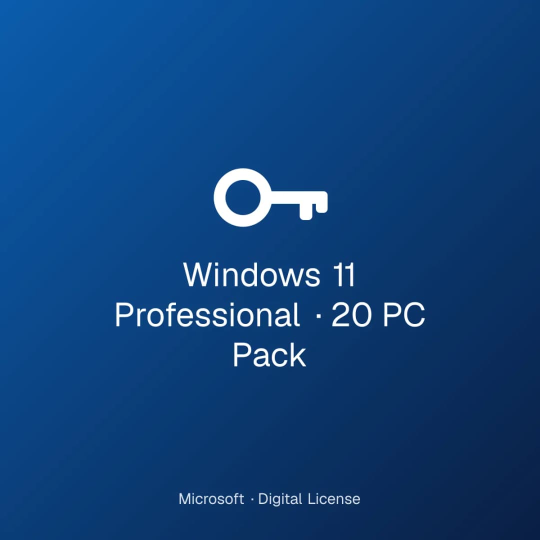 Windows 11 Professional – 20 PC Pack license