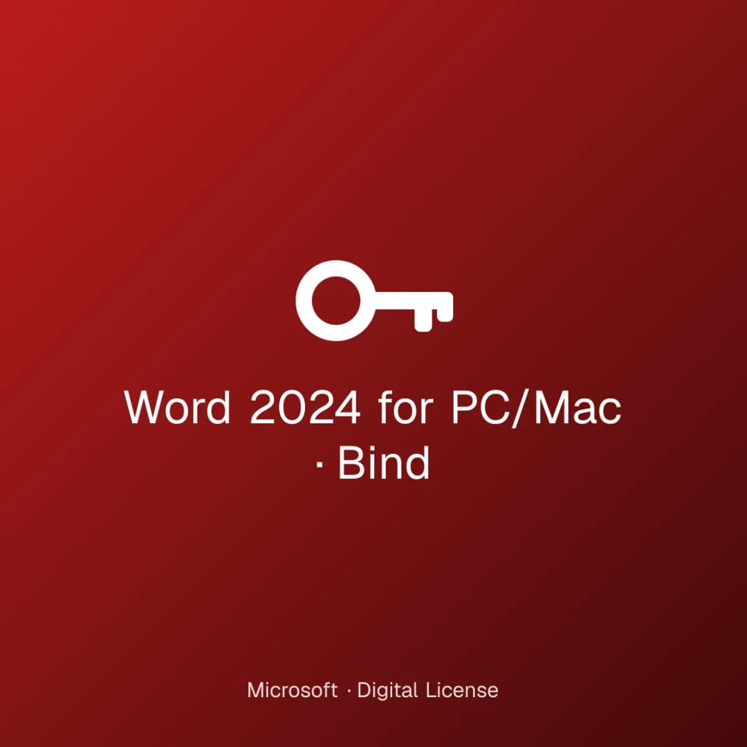 Word 2024 for PC/Mac – Bind license