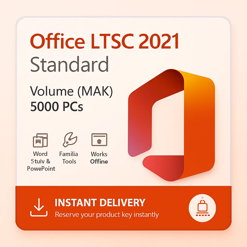 Office LTSC Standard 2021 MAK – 5000 PCs license key