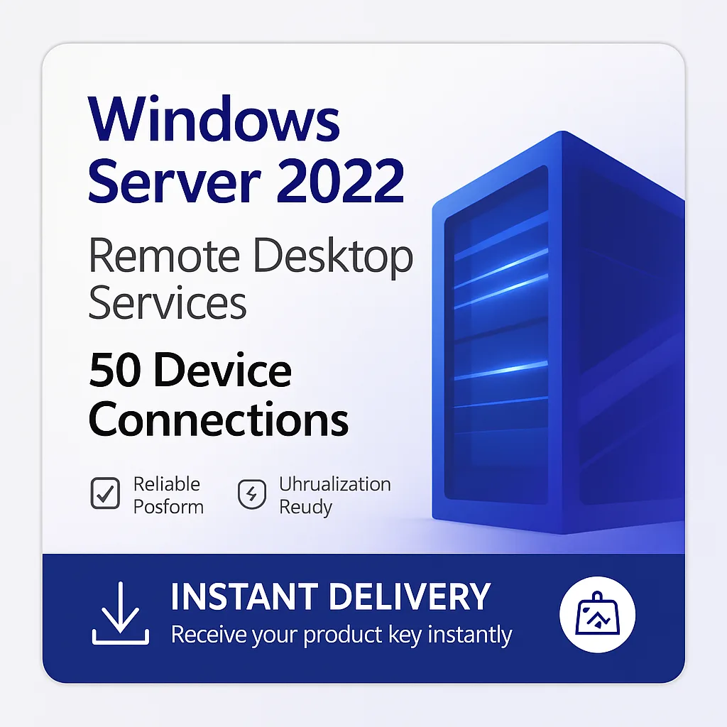 Windows Server 2022 Remote Desktop Services – 50 Device Connections license key
